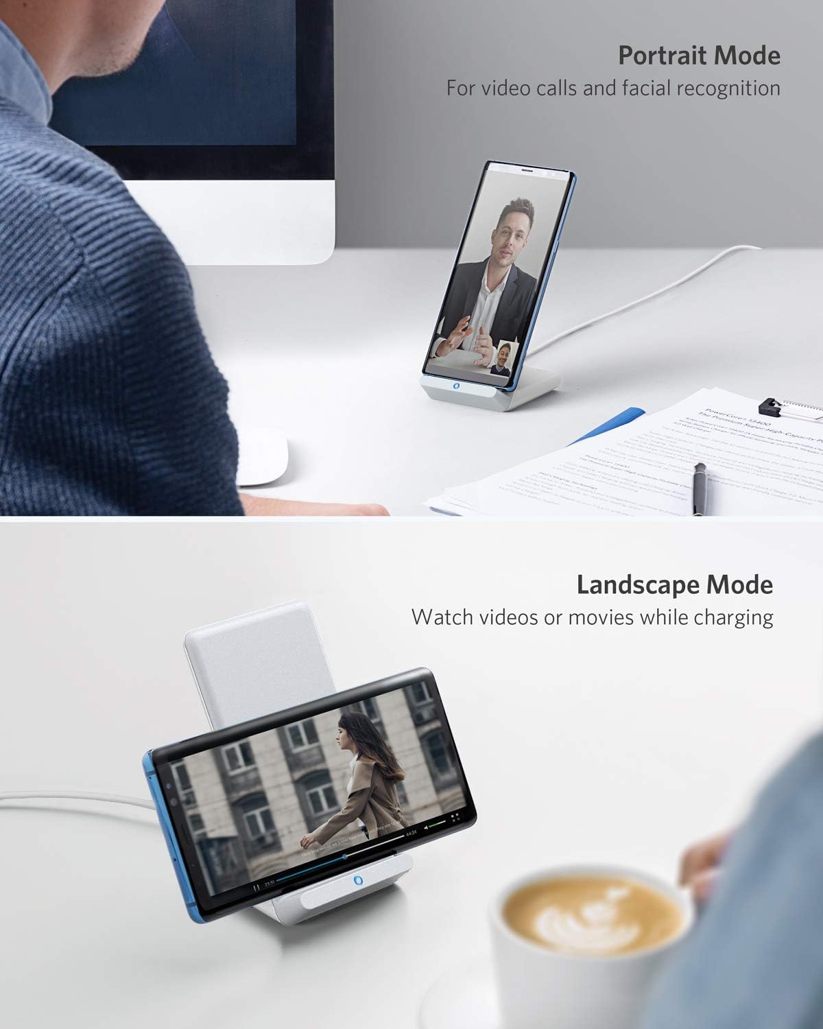 Refurbished Anker 313 Wireless Charger (Stand)