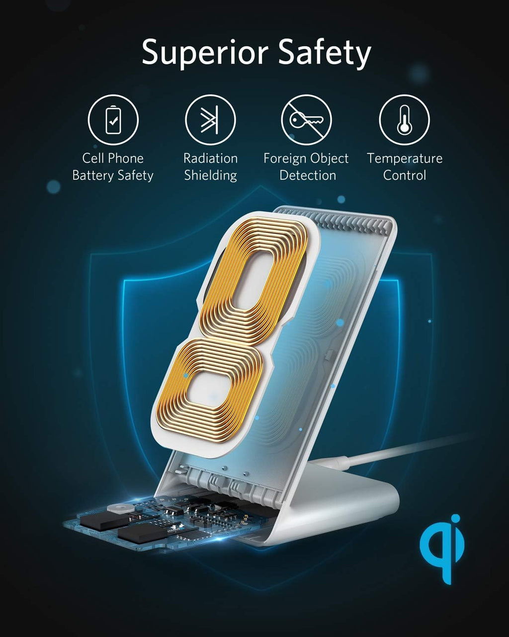 Refurbished Anker 313 Wireless Charger (Stand)