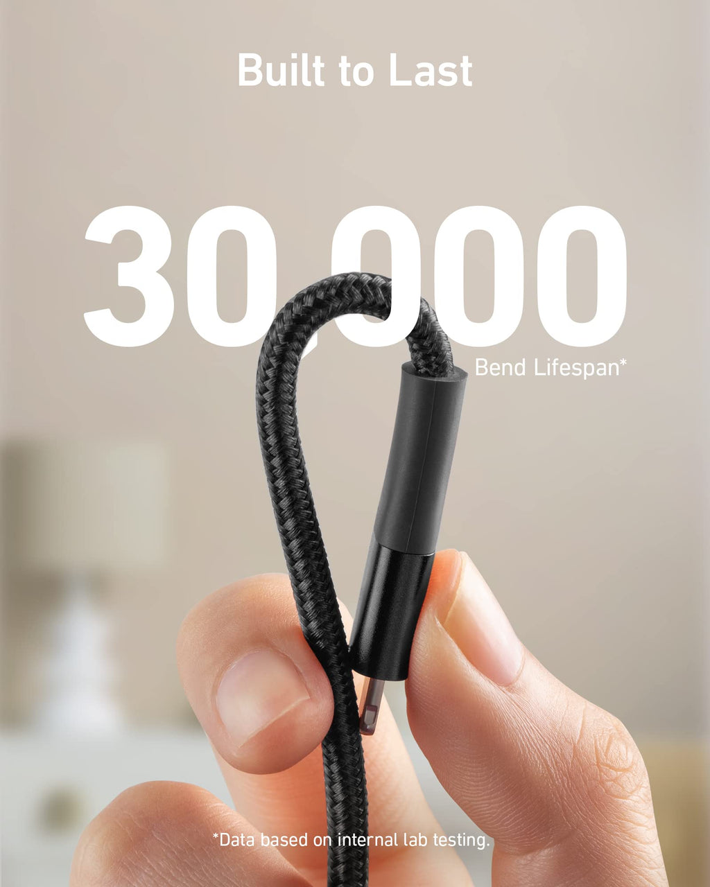 Anker cable with bend lifespan for durability