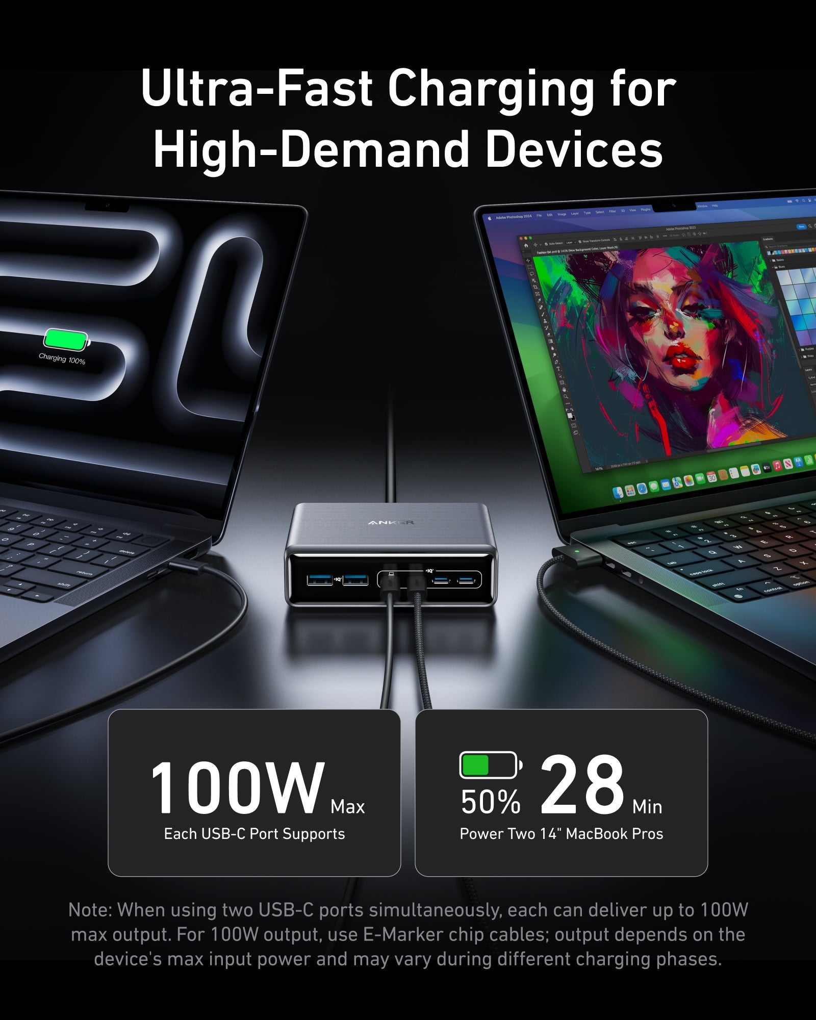 Anker Prime Power Bank (9.6K, 65W, Fusion) and Charger (200W, 6 Ports, GaN)