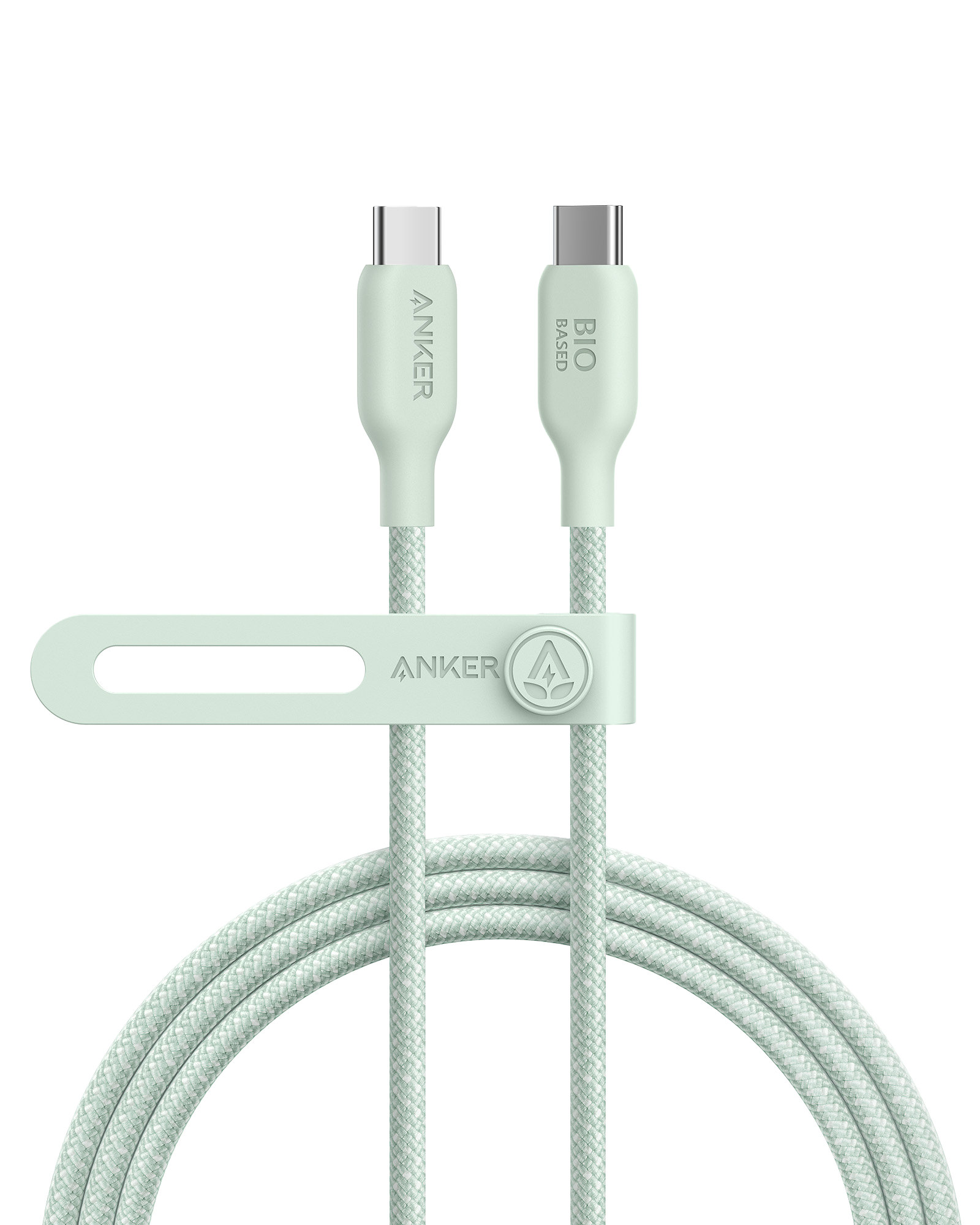 Anker 543 USB-C to USB-C Cable (Bio-Braided) 6 ft / Buds Green