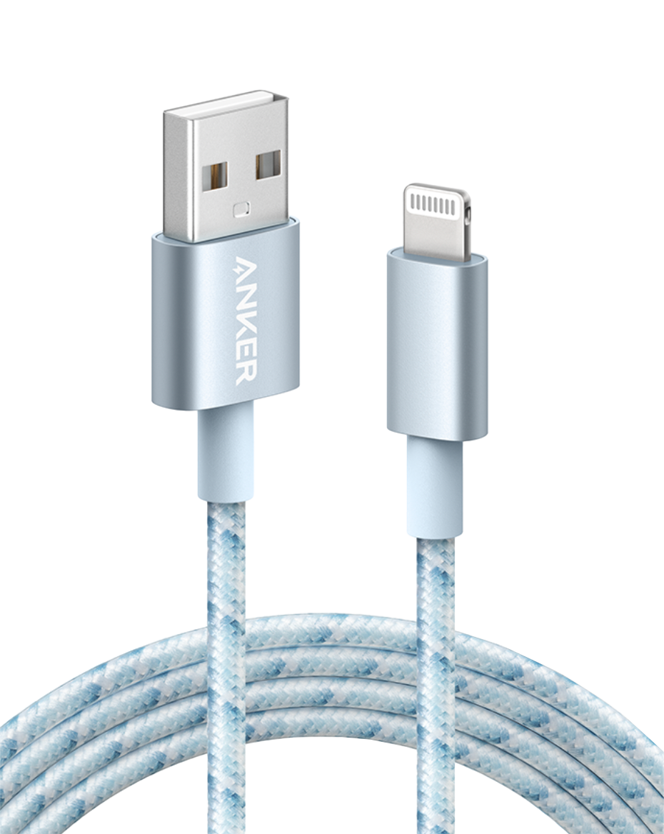 Anker braided charging cable for Keyword with USB and Lightning connectors