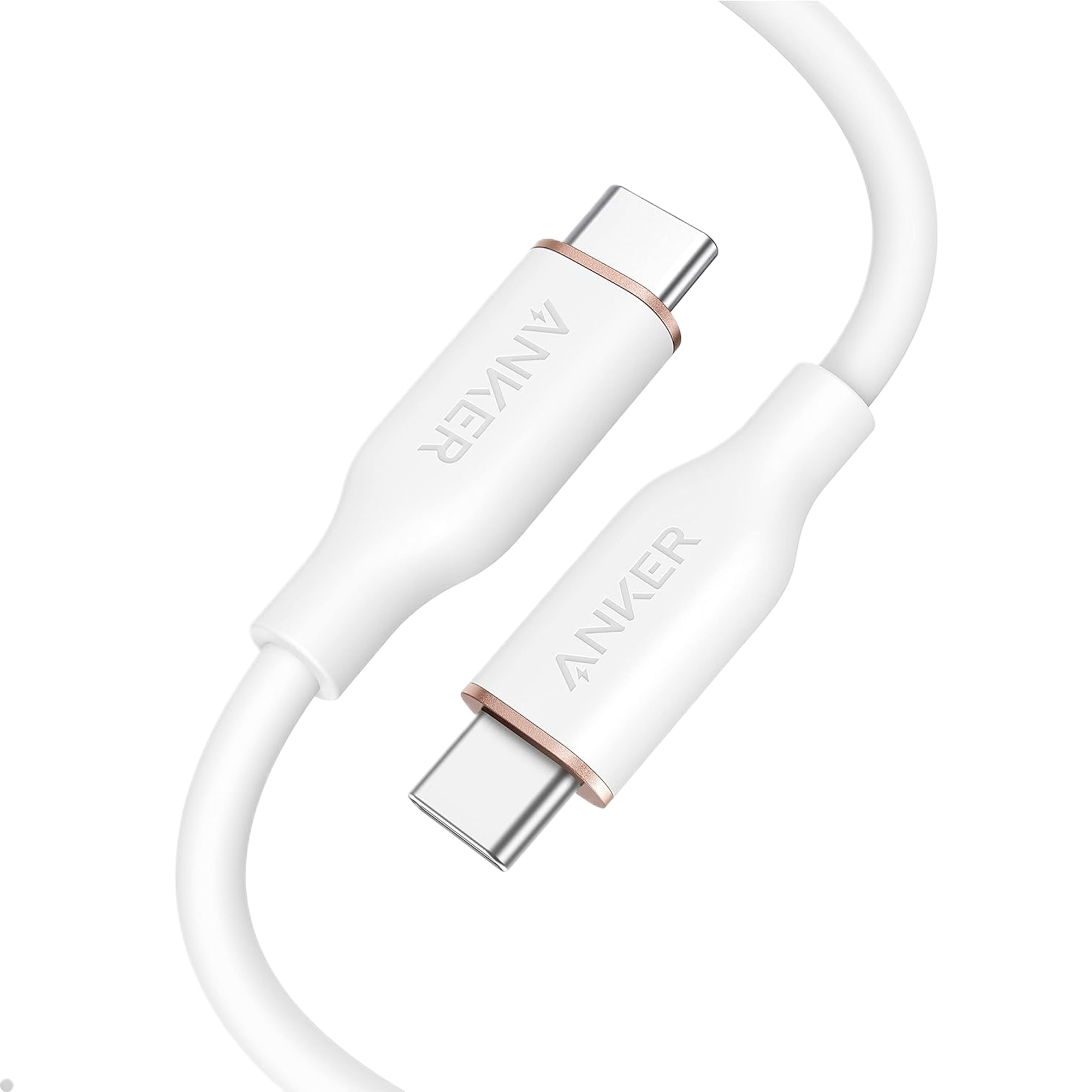 Anker 643 USB-C to USB-C Cable (Flow, Silicone) 3ft / 240W / Cloud White