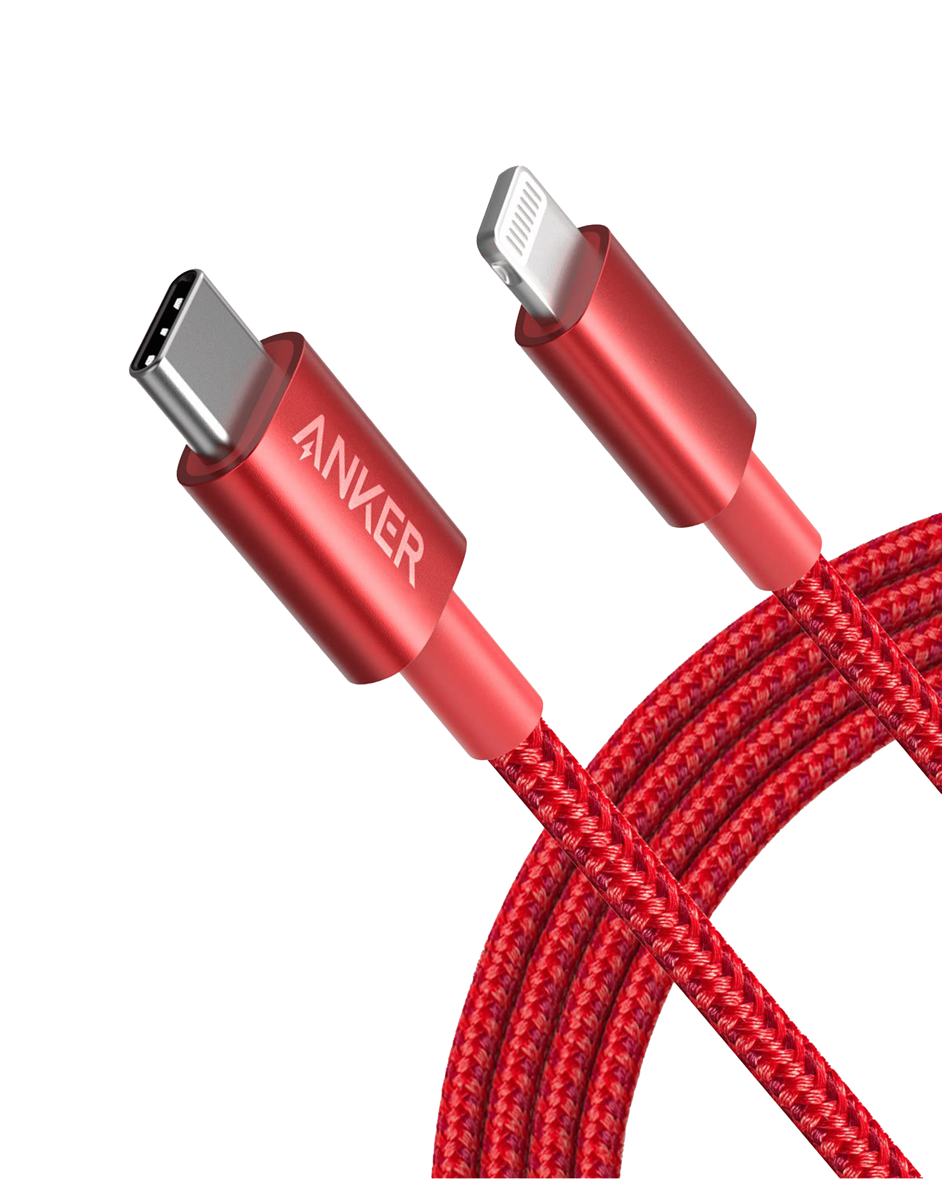 Anker 331 USB-C to Lightning Cable Red / 6ft