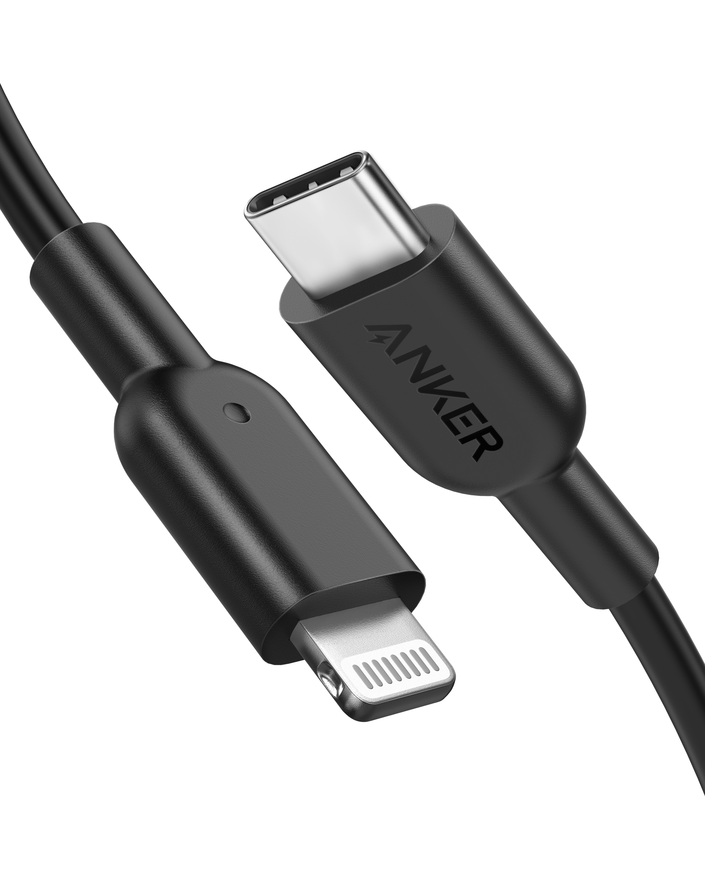 Anker 321 USB-C to Lightning Cable (3 ft / 6 ft / 10 ft) Black / 3ft