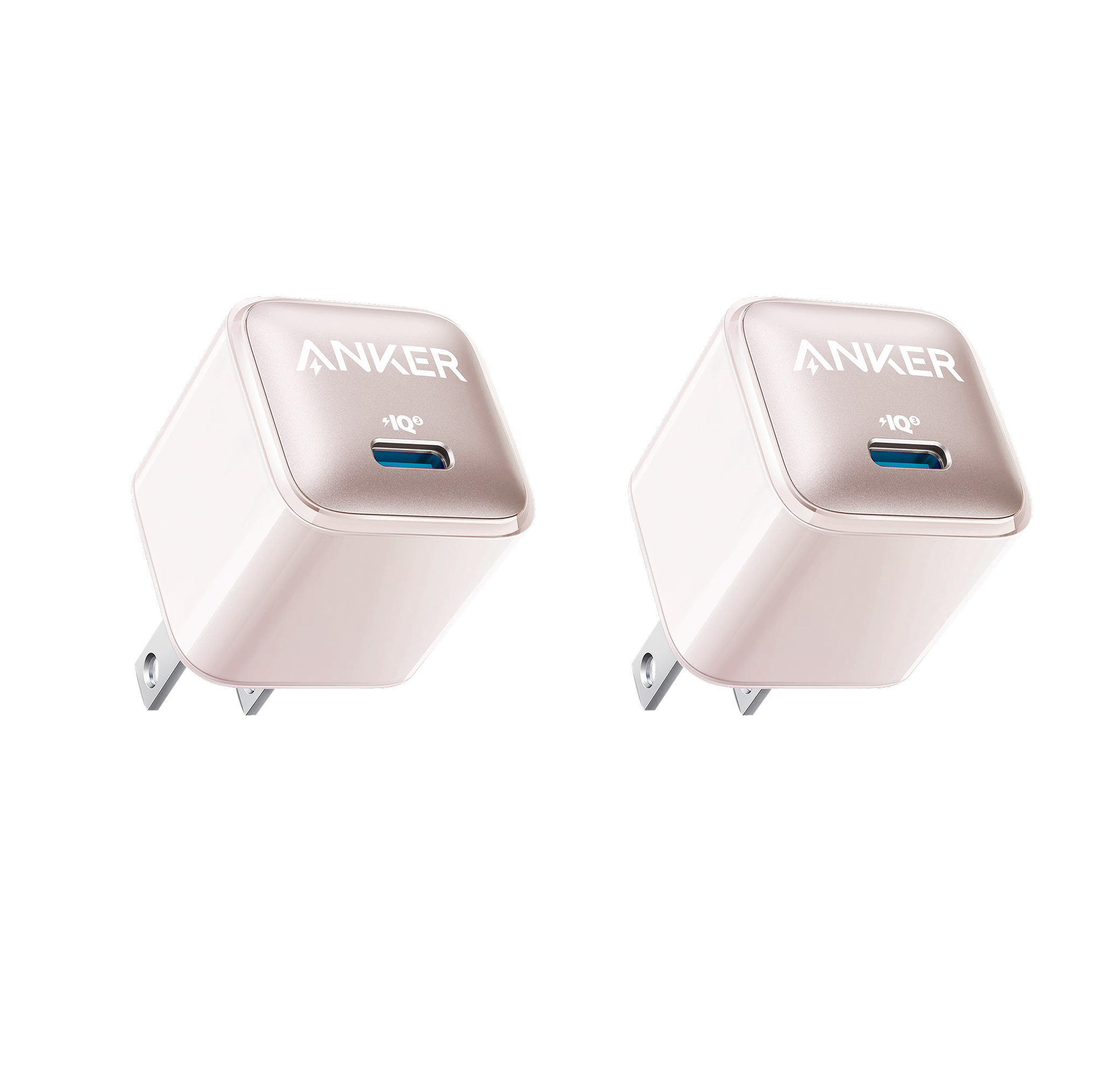 Anker Nano Pro Charger (20W) 2-Pack Powder Pink