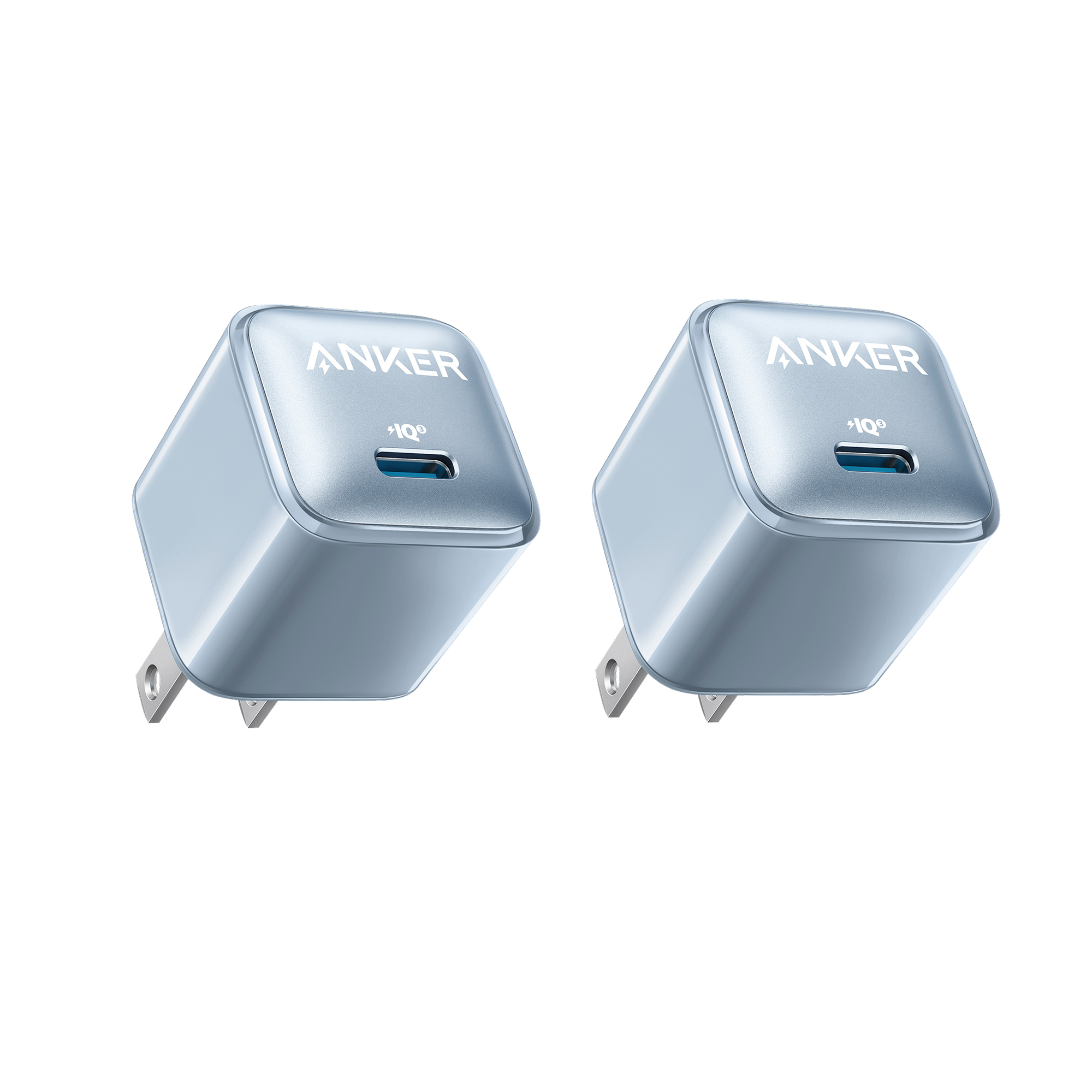 Anker Nano Pro Charger (20W) 2-Pack Misty Blue